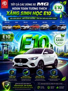 xăng e10 phù hợp xe MG